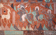 敦煌莫高窟壁画第257窟 西壁 九色鹿本生部分