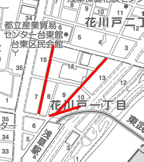 道路工事箇所図