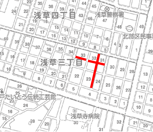 道路工事箇所図