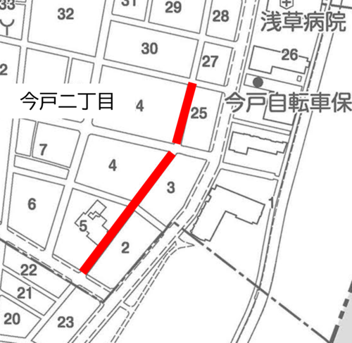 道路工事箇所図