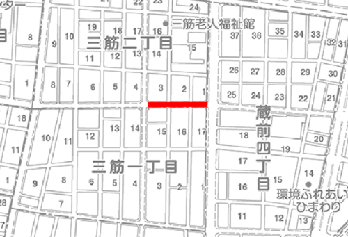 道路工事箇所図