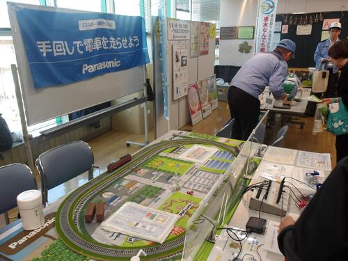 電車の模型展示