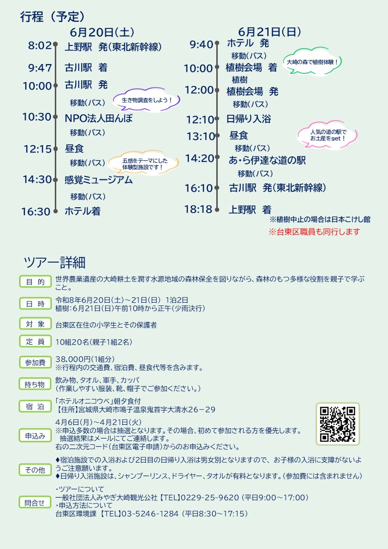 植樹募集チラシ裏