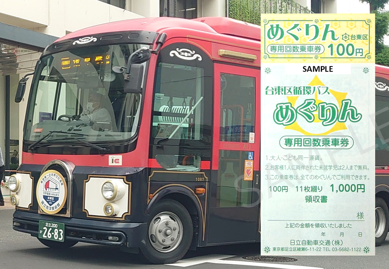 めぐりん回数券の画像