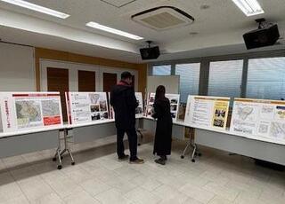 パネル展示の様子(12月16日実施時)