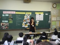 小学校における食育の授業風景