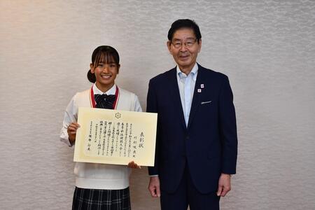 竹村さんとの記念撮影の写真