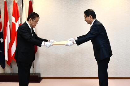 褒状の伝達の写真