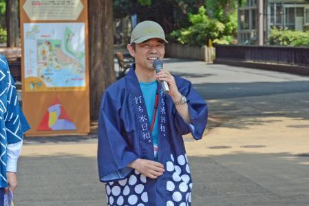 あいさつする恩賜上野動物園福田豊園長