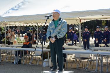 講評（東上野地区町会連合会 政木喜三郎会長）