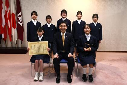富士小学校吹奏楽部の皆さんの写真