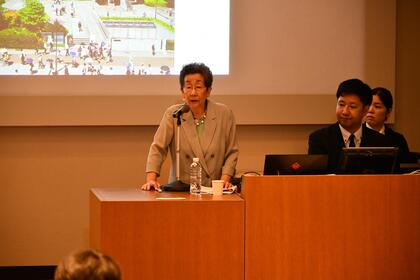 前国立西洋美術館長・馬渕明子氏による基調講演の写真