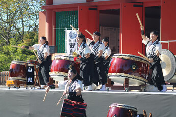 南会津町太鼓演奏の画像