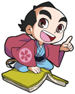 蔦屋重三郎ゆかりの地 マスコットキャラクターつたいやんのイラスト