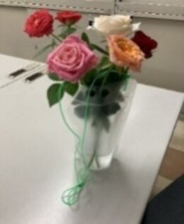 ブーケ作りの写真