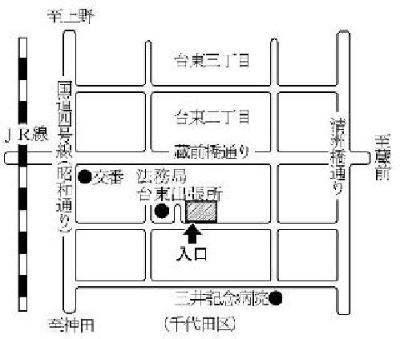 第1投票所の地図