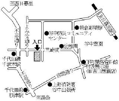 第13投票所の地図