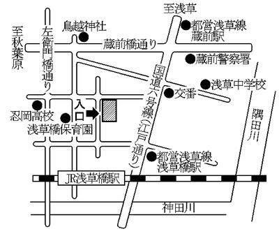 第14投票所の地図