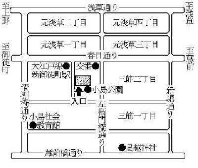 第16投票所の地図