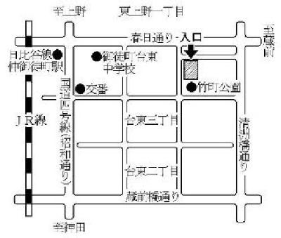 第2投票所の地図