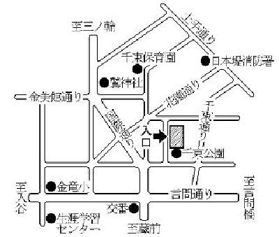 第21投票所の地図