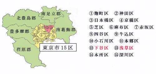 東京市15区の画像を掲載しています