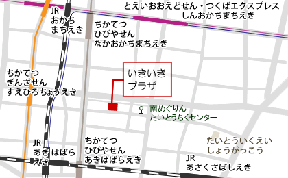 いきいきプラザの地図