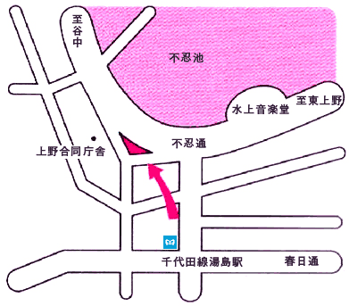 台東区立上野区民館地図