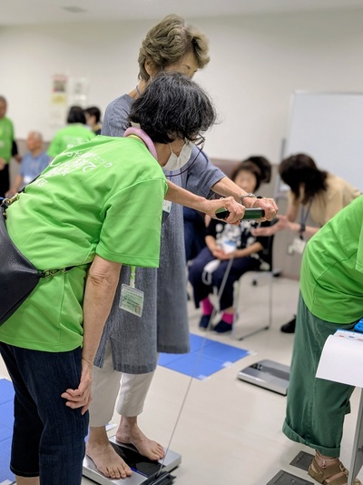 フレイルチェックの様子の写真