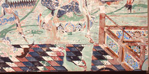 敦煌莫高窟壁画第220窟 南壁 阿弥陀浄土変相部分